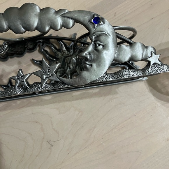 NWOT Spoontique Pewter Metal Arch Celestial Candle Holder - Picture 12 of 14